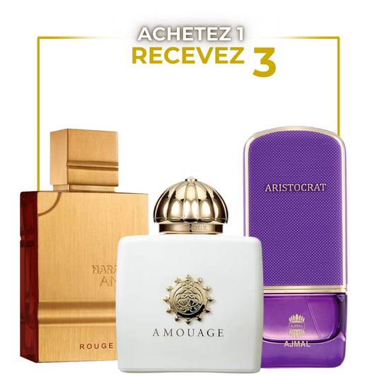 Pack Trio Parfums Arabes pour Femme – Amber Rouge | Honour Essence | Aristocrat Bloom