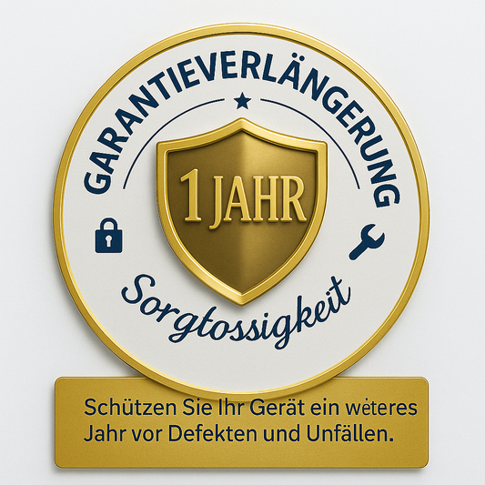 1 Jahr Garantieverlängerung – Sorglosigkeit